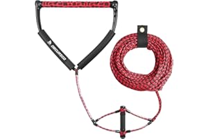 Obcursco 75FT Wakeboard Rope, Water Ski Ropes with EVA Handle for Water Skiing, Wakeboard, Kneeboard