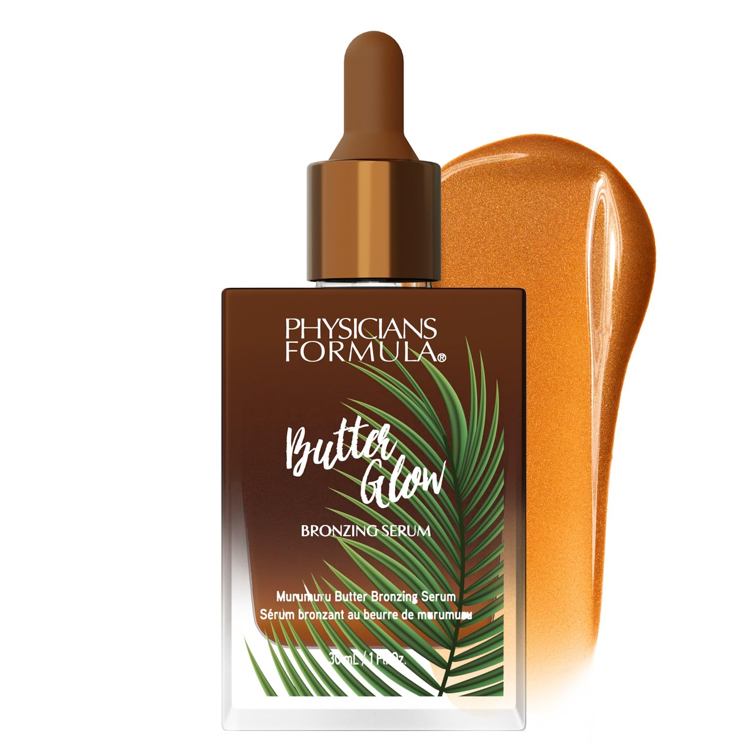 Physicians Formula Butter Glow Bronzing Serum, Nourishing Skincare Bronzing Drops for Radiant Sunkissed Complexion, Enriched with a Blend of Murumuru, Cupuaçu and Tucuma Butters, Sunkissed Glow