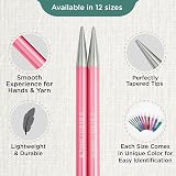 KnitPro Zing Interchangeable Circular Needles 5" 6.50mm 13cm Aluminum view 3