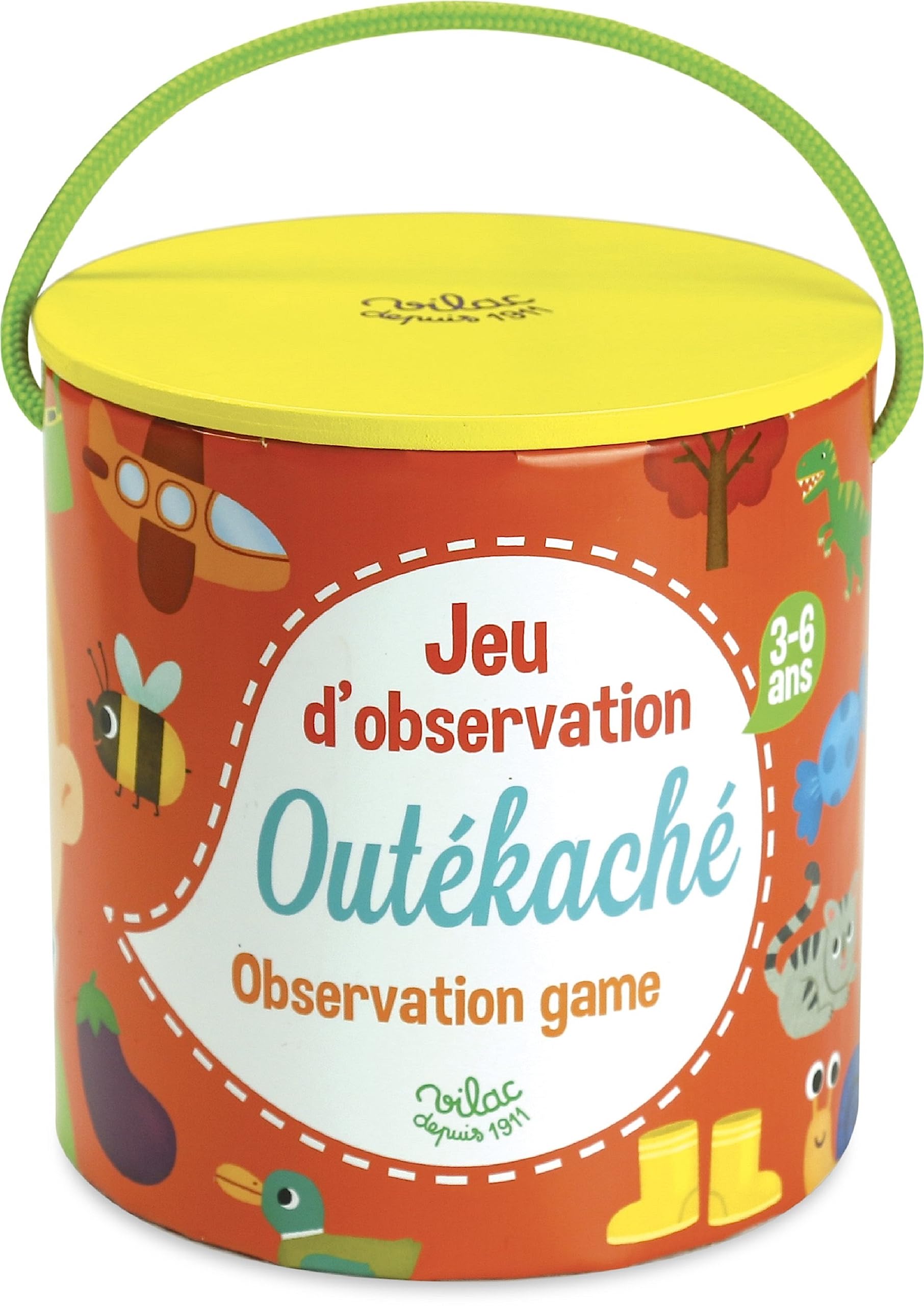 Vilac Search and Find Game, Observation Game, Bingo for Kids, Comes In Handy Storage Container, Easy To Transport, 3 - 6 Years
