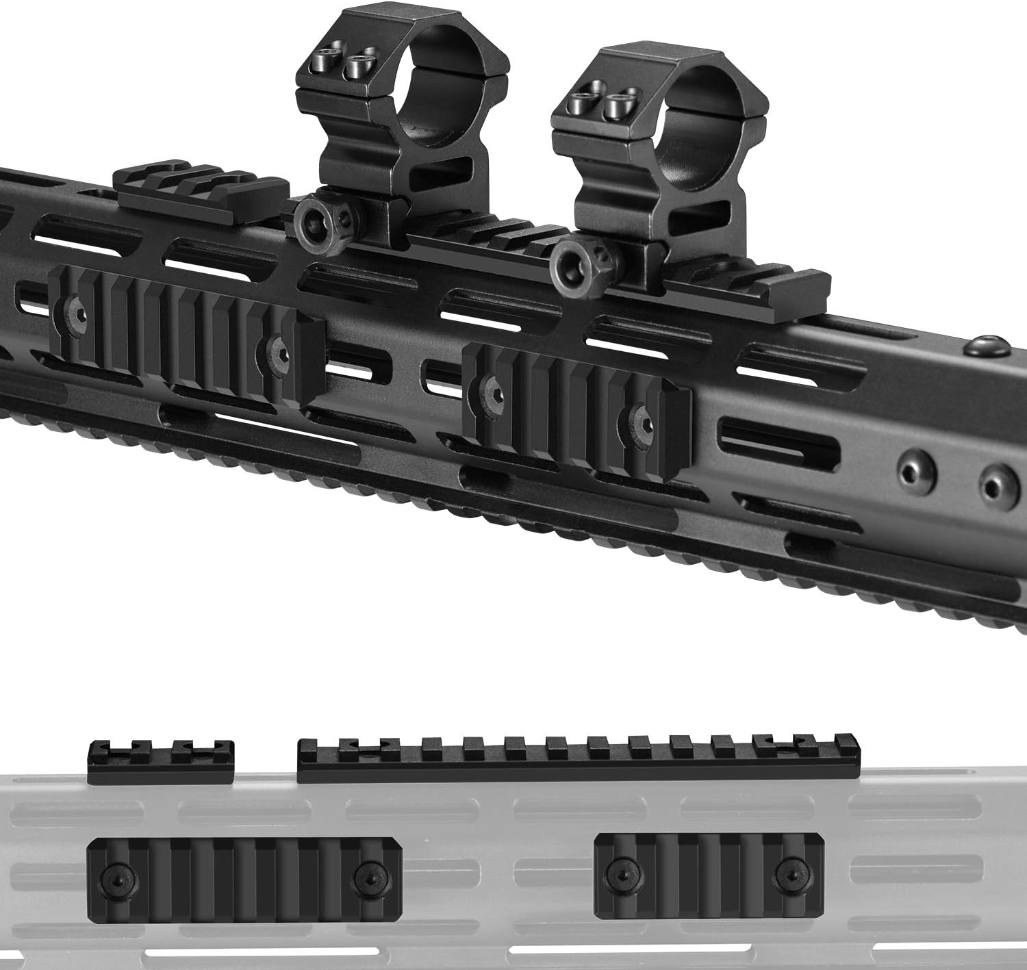 VIAKEY Mlok T-Nut Screw Replacement Set with 3 Allen Wrench, M-lok Rail Mount Long Screws & Nuts Accessories Hardware for Standard M LOK System, Set of 9 : Sports & Outdoors