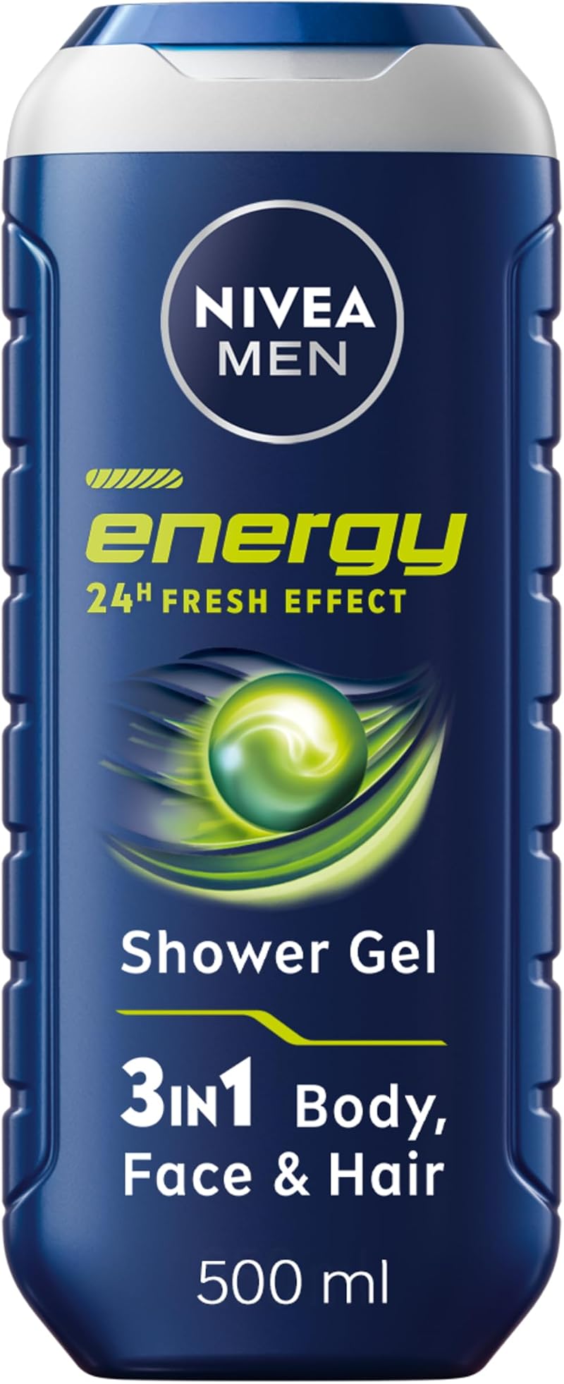 NIVEA MEN Energy Shower Gel 500 ml 3-in-1 Mint Extract Moisturising