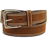 ARIAT Men's Contrast Double-Stitched Leather Belt
