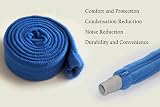 Aveen 6 ft CPAP Hose Cover with 4 Clips Fleece Insulated Zipper view 2