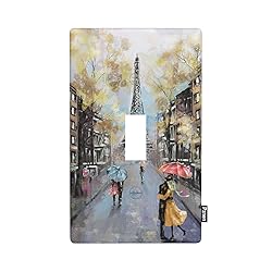Pznen Eiffel Tower Single Toggle Light Switch Cover