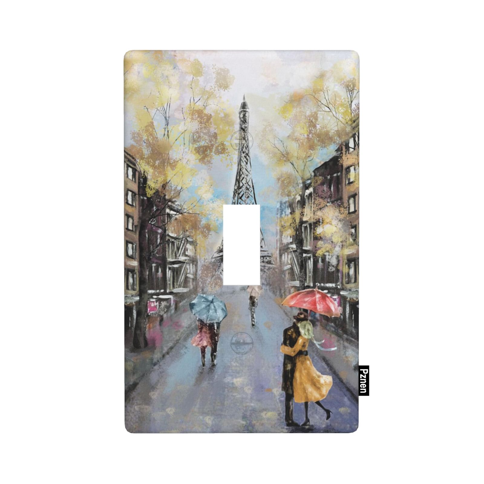 Pznen Eiffel Tower Single Toggle Light Switch Cover