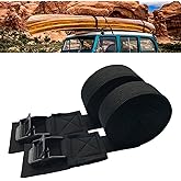 MOOCY Lashing Straps with Buckles,Adjustable Kayak Tie Down Straps Padded Cam Buckle Cargo Strap,Roof Rack Cinch Strap for Cargo, Luggage, Motorcycles, Truck, SUV, Car Roof Rack,SUP Surfboard