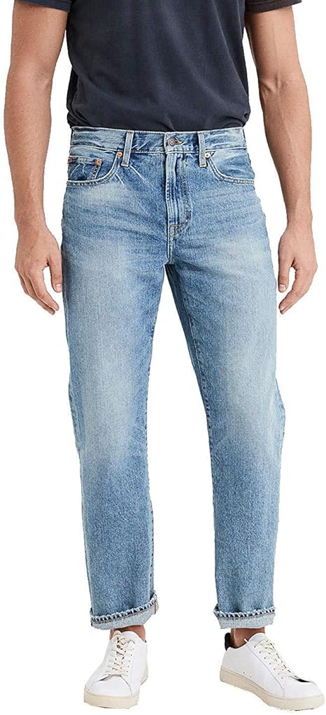 american eagle men's relaxed straight jeans