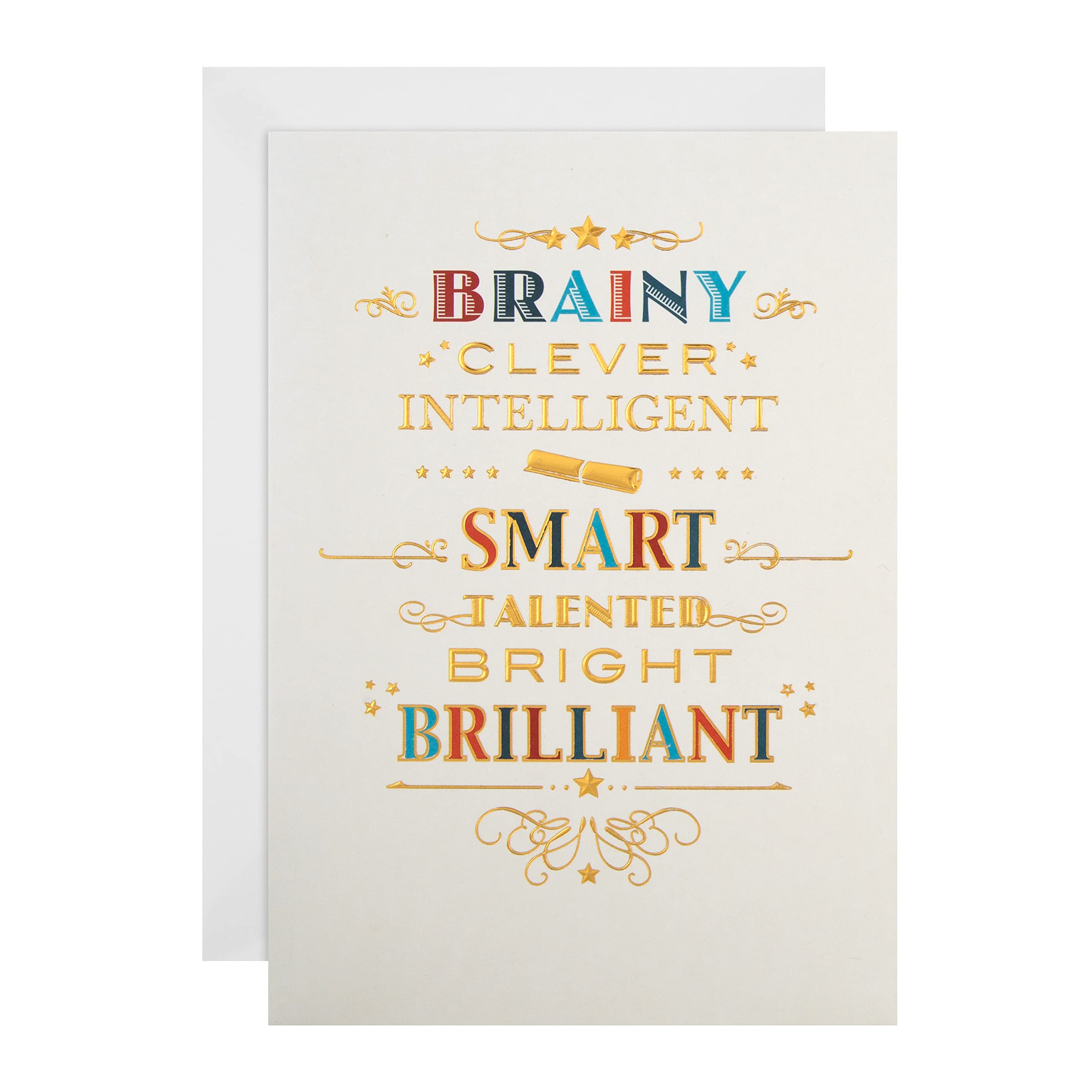 Hallmark Exam Congratulation Card - Text Based Design