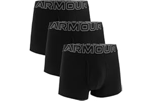 Under Armour Mens Charged Cotton 3-inch Boxerjock 3-Pack