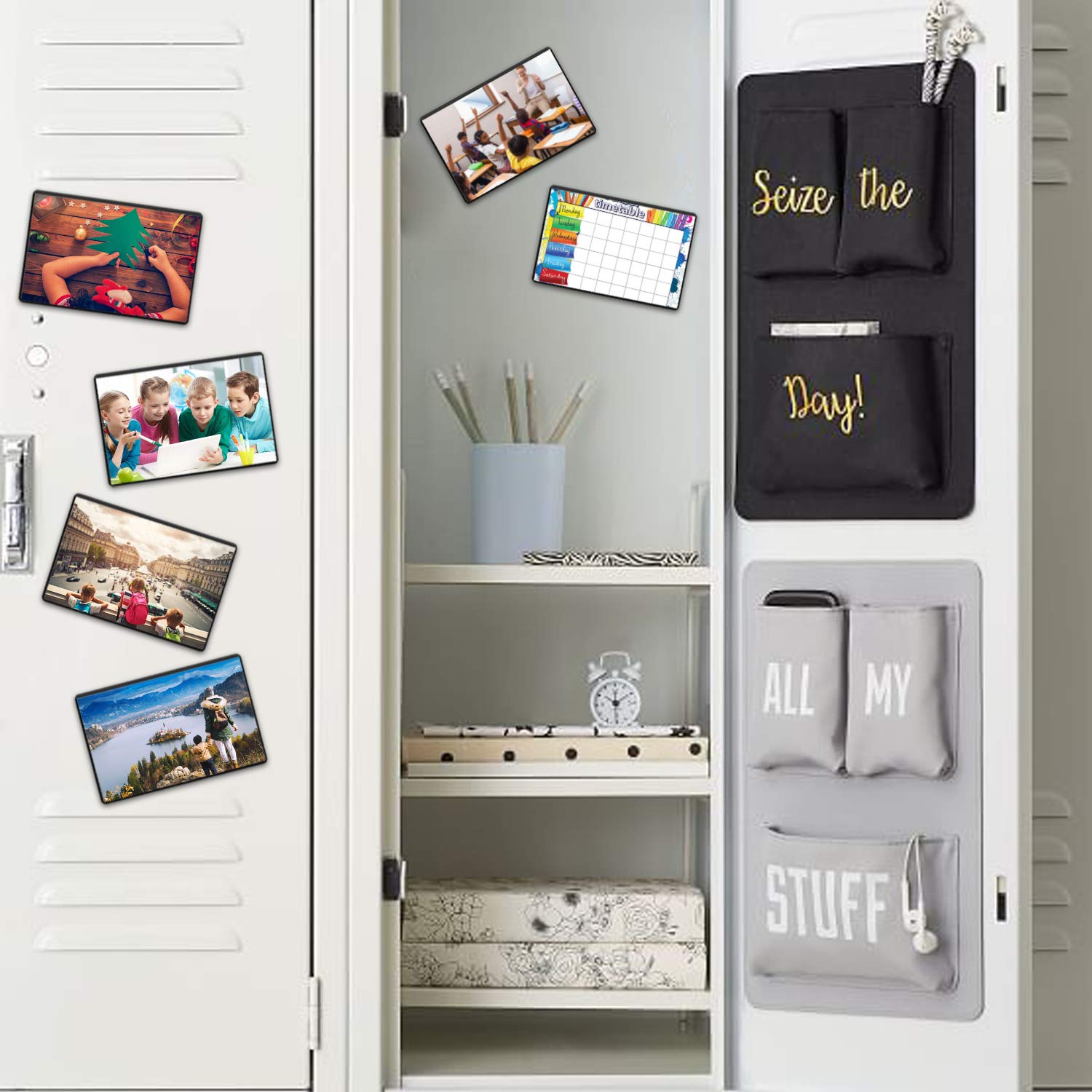 Magiclfy Photo Frame with Clear Photo Pocket Black Fits 5 X 7