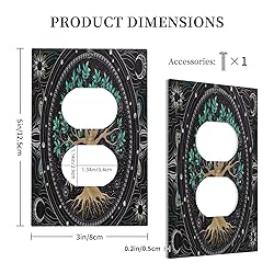 Tree of Life 1 Gang Outlet Plate Covers Decorative