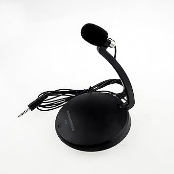 Amazon Com 3 Pack 3 5mm Clip On Mini Microphone Black Lapel Tie Hands Free Lavalier Mic For Laptop Pc Computers Accessories