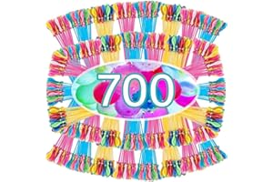 PIEGRICDIAT Water Balloons Quick Fill 703 Pack Self Sealing Instant Biodegradable Water Balloon for Kids Refillable Summer Splash Fun Party Games