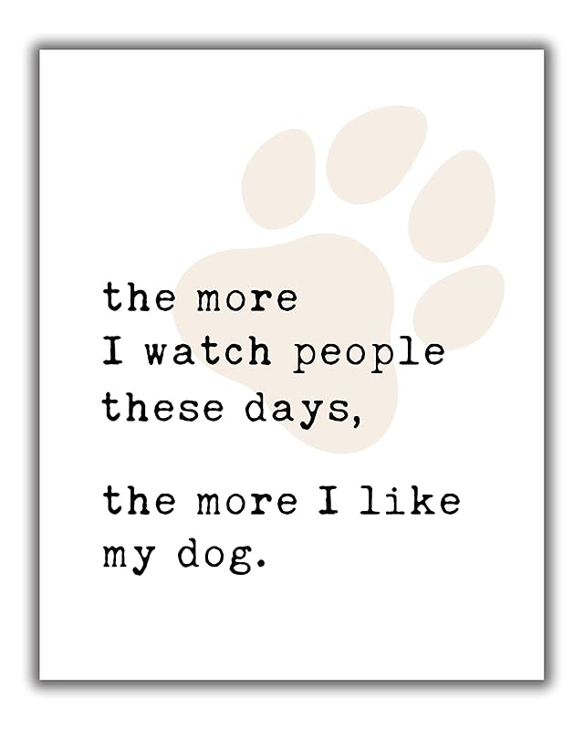Amazon.com: Funny Dog Wall Art - 8x10 UNFRAMED Decor Print - Make a