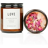 Love Spell Candles, Ritual, Soy Wax Crystal, Manifesting, Garnet, Rose Quartz, Pink Crystal Candles.(Love)