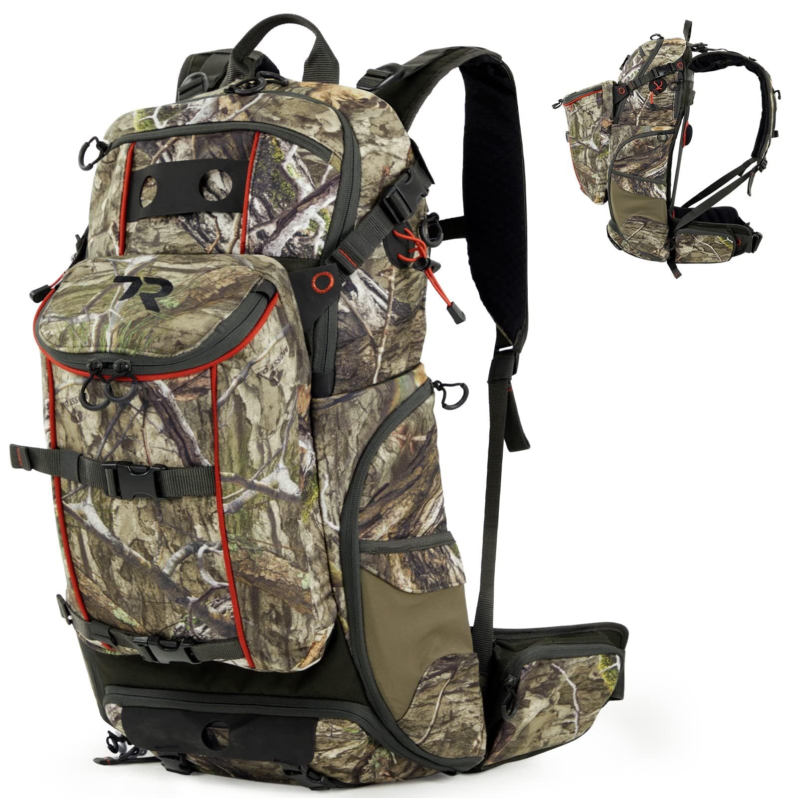 Photo 1 of *large* TR Hunting Backpack 3400cu, Waterproof Hunting Pack with Rifle Holder, Internal Frame, Rain Cover, Camo Hunting Daypack for Rifle Bow Gun