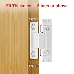 2PCS Hidden Door Hinge, Ultra-Thin Invisible Hinge