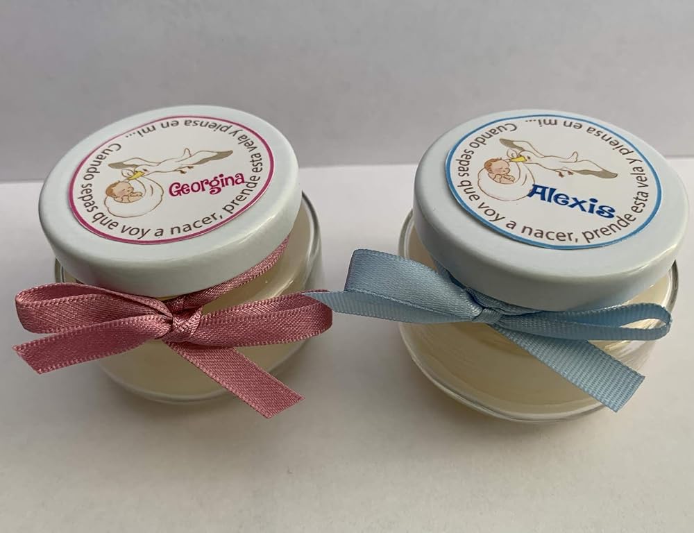 Recuerdo baby shower Velitas Nacimiento del Bebe 10piezas