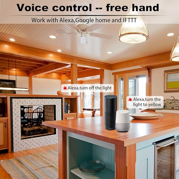 10 focos LED empotrables con WiFi Bluetooth 9 W 230 V RGBWC empotrables 16 millones de colores con mando a distancia Smart Bridge compatible con Alexa Google Home