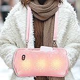 Hand Warmers Rechargeable,Electric Hand Warmer Pouch 10000mAh,Rechargeable Hand Warmers Pouch Heated Gloves for Women with 6 Adjustment Levels,Portable Hand Warmer for Women,Men,Kids,Xmas Gifts Pink