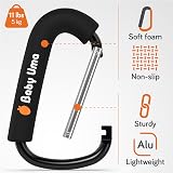 Baby Uma XL Pram Hooks 2 Pack Extra Large Carabiner Clip 5 kg view 4