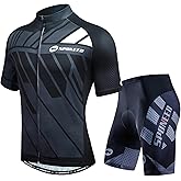 sponeed Cycling Jersey Short Sleeve Suits Men Bike Clothing Road Bicycle Shorts Padded Outfits