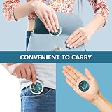 Hion Pill Box 3 Compartment Metal Case with Lid Mirror Portable Organizer view 6