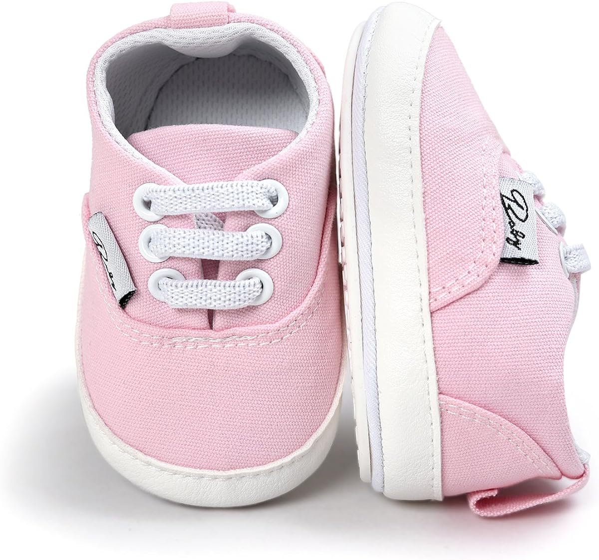 | RVROVIC Baby Boys Girls Shoes Canvas Toddler Sneakers Anti-Slip Infant First Walkers 0-18 Months | Sneakers