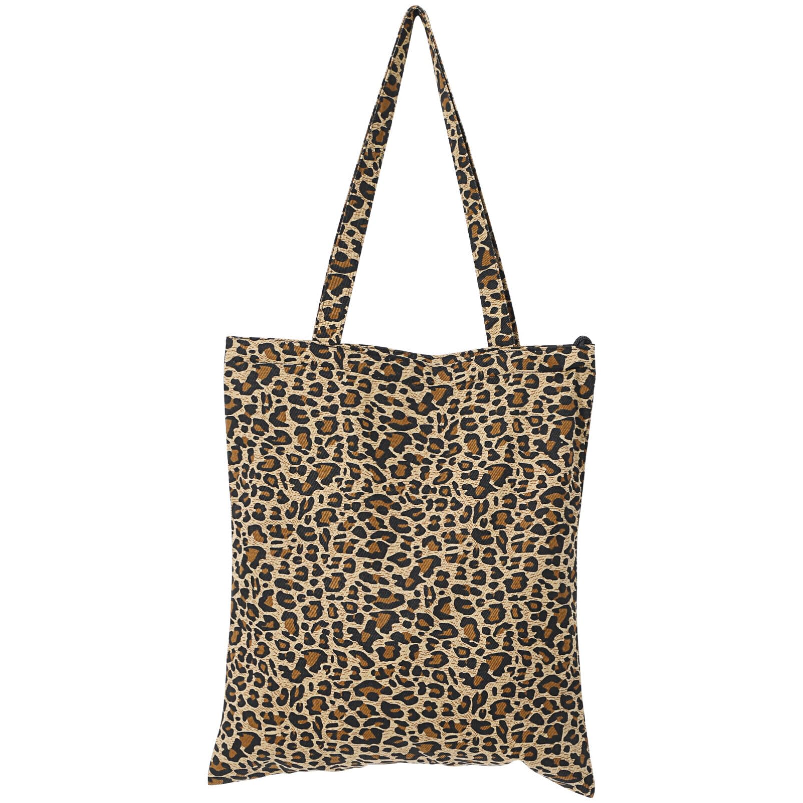 Canvas Tote Bag Large Animal Print Shoulder Bag Leopard Handbags for Women
