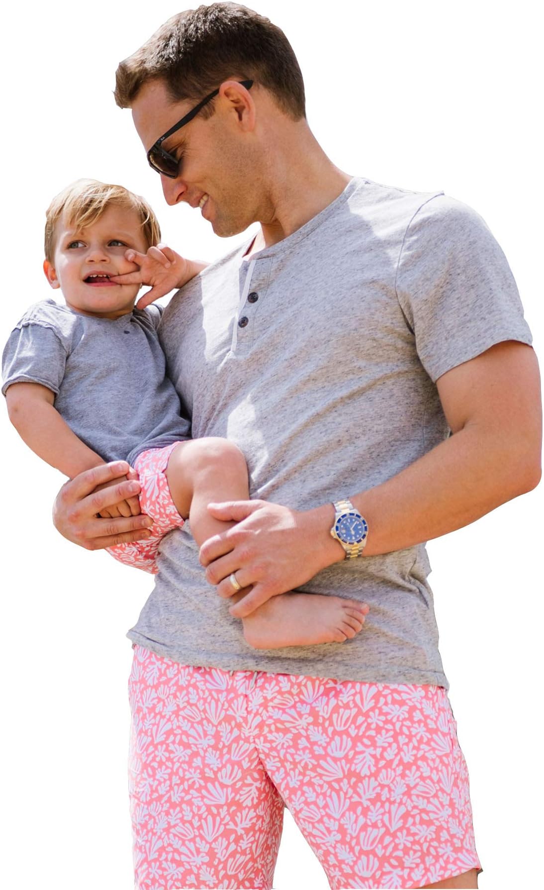 Coral Casino, Father Son Matching Swim Trunks