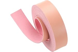 Picheng Leather Strap 1 Inch Wide 100 Inches Long, Leather Strips for DIY Craft Projects,Leather Belt Strap for Pet Collars, Traction Ropes,Tooling (Pink)