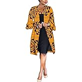 RealWax African Women Coat Ankara Print Long Jacket Tops Wax Dashiki Clothes