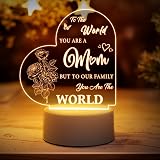 Buioata Gifts for Mum Engraved Night Light with Words USB Powered view 1