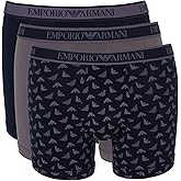Emporio Armani mens 3 Pack Core Logo Band Boxer Brief Eagle Print