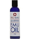 Pro Emu OIL (4 oz) All Natural Emu Oil - AEA Certified - Made In USA - Best All Natural Oil for Face, Skin, Hair and Nails.