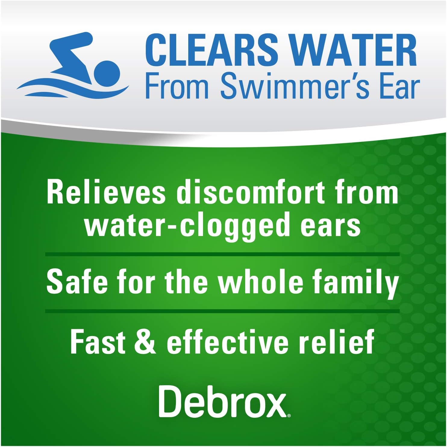 Debrox Swimmer’s Ear Drying Drops, 1 oz, Clears Water from Swimmer’s Ear: Health & Personal Care