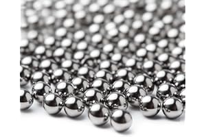 HiPicco 500pcs 3mm Bearing Balls 304 Stainless Steel G100 Precision Balls，3mm/apr.0.12" Precision Bearing Balls