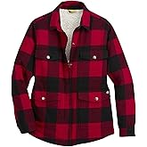 Dickies womens Flannel Sherpa Lined Chore Coat