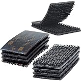 Dual Lock Fastener 1in x 2in 8pcs Reclosable Interlocking Tape Heavy Duty, EZ Pass Holder Adhesive Hook Lock Sticky Back Mushroom Mounting Tape Black Color for Indoor and Outdoor