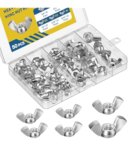 Amazon.com: Wing Nuts 18-8 Stainless Steel - 1/4-20 Qty-25