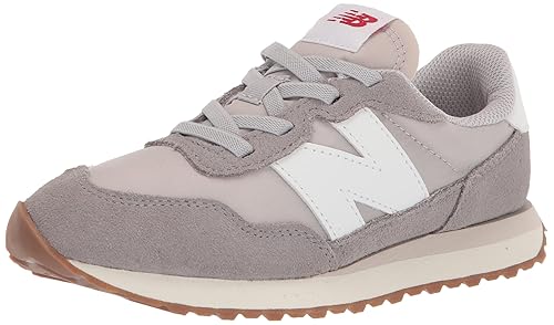 New Balance Kids 237 Bungee Sneaker, MARBLEHEAD/MOONBEAM, 13 W Little Kid (4-8 Years)
