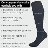 360 RELIEF 360 RELIEF 1 Pair Compression Socks 15-20 mmHg Black L/XL view 6