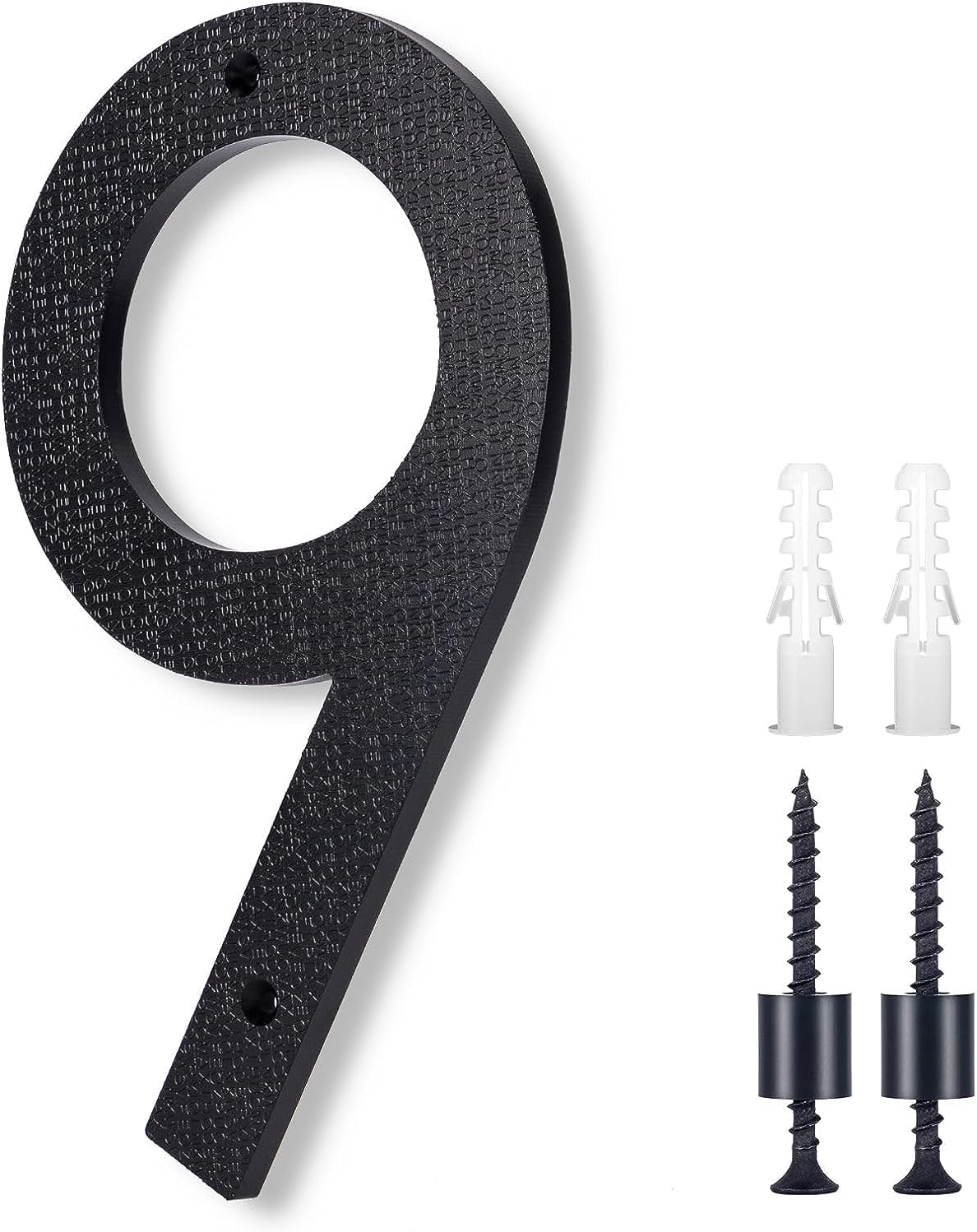 Address Signs - 8 Inch Large House Numbers,Floating House Numbers, Big Modern House Numbers, Garden Door Address Numbers for House, 911 Visibility Signage (9)