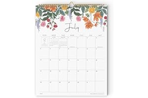 2026 Wall Calendar - Cabbrix Calendar 2026, 18 Monthly Wall Calendar with Thick Paper, July 2026 - December 2027, 12" x 15", 