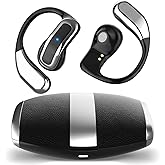 AI OWS Translator Earbuds,Language Translator Earphone 144 Languages, 3in1 Real-Time Translation Device for Travel Business Learning, Long Battery Life, Black