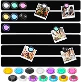 Magnetic Bulletin Board 6PCS Frameless Iron Board Strips Memo Board Bar Adhesive Backing Stainless Whiteboard Strips with 20P