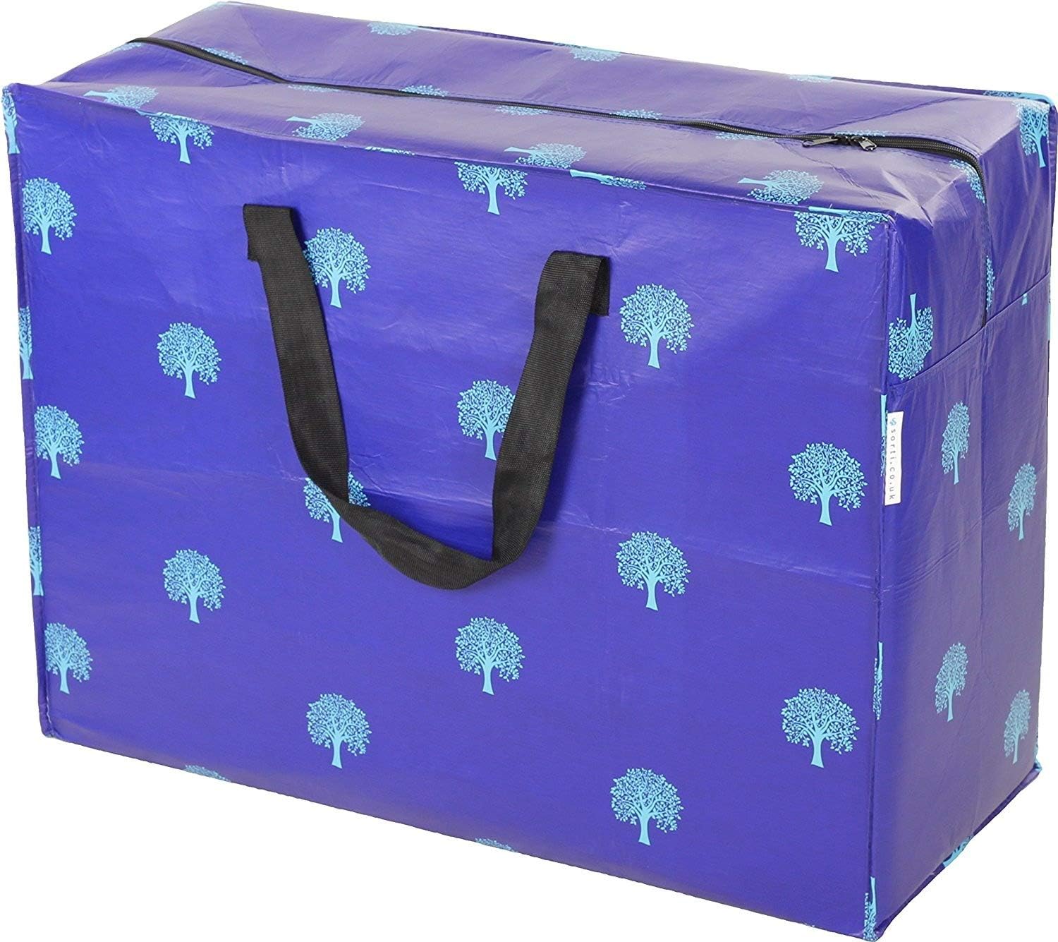 Sorti Enormous Jumbo XL Clothing Toys Home Laundry Storage Bag Made From Recycled Material. Really Big Extra Deep Massive Blue Tree Pattern Bag. 128 Litres. 54 x 74 x 32 cm - Image 4