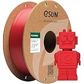 eSUN PLA Basic Filament 1.75mm, 3D Printer Filament High Speed PLA for Fast Printing, 1KG Spool (2.2 LBS) 3D Printing Filament for High Speed 3D Printers, Fire Engine Red
