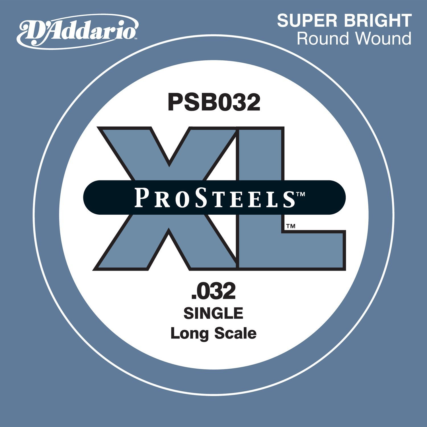 D'Addario .032 ProSteels Long Scale Single String for Bass Guitar — image 1